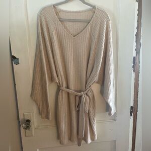 SHEIN Beige Knit Dress